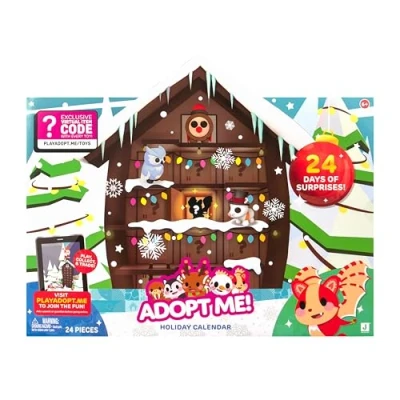 Afbeelding van Adopt Me! Feestkalender bevat (8) huisdieren van 5,1 cm, (2) figuren 7 cm en 13 unieke accessoires exclusieve virtuele artikelcode inbegrepen vanaf 6 jaar