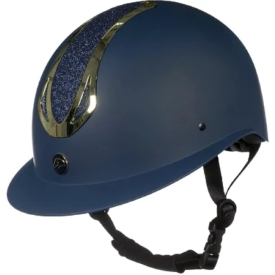 Afbeelding van HKM Cap Illusion Donkerblauw/Goud
