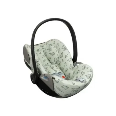 Afbeelding van Autostoelhoes Geschikt voor Cybex Cloud Z Z2 T Hoes Groep 0 Zacht Katoen Perfecte Pasvorm Farm wafeltje