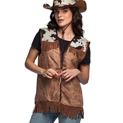 Afbeelding van Boland Vest Western bruin (M) Volwassenen Cowboy Indiaan