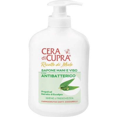 Afbeelding van Cera di Cupra NL NIEUW! Puur natuurlijke, antibacteriële vloeibare zeep met Propolis en Eucalyptus voor gezicht, handen lichaam. 200 ml