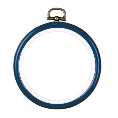 Afbeelding van Kunststof borduurlijst rond 7,5 cm blauw 0009441
