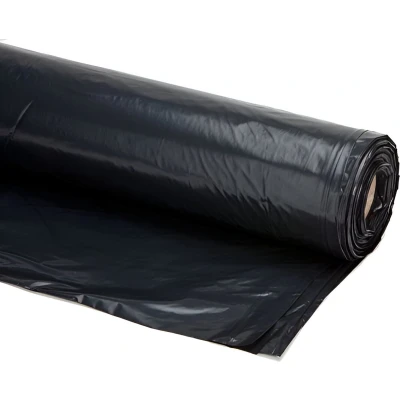 Afbeelding van Bouwfolie Afdekfolie Zwart 6 x 50 mtr. T100 Folierol Wikkelfolie