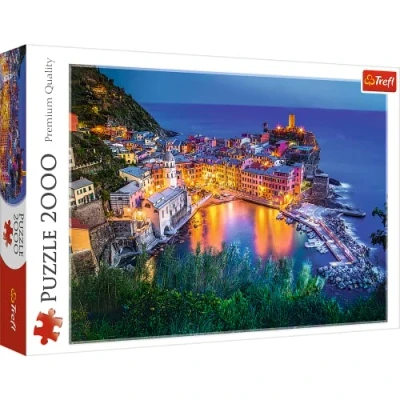 Image de Trefl, Puzzle, Vernazza au crépuscule, 2000 Pièces, Qualité Premium, pour Adultes et Enfants à partir de 12 ans