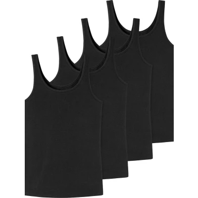 Afbeelding van uncover by Schiesser 4 PACK Hemd, Dames, Maat: XXL, Schwarz
