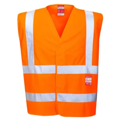 Afbeelding van Portwest Veiligheidsvest, maat: XX/3X, kleur: oranje, FR75ORRXX/3X