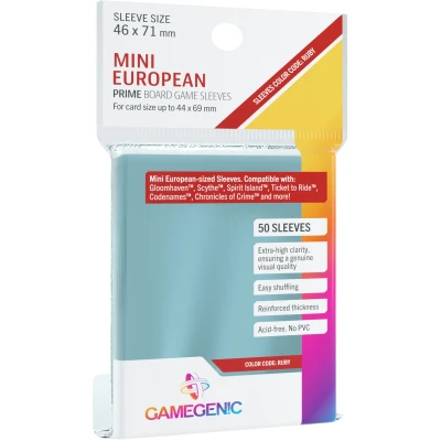 Afbeelding van Gamegenic Prime Board Game Sleeves Ruby 46 x 71 mm (50 stuks)