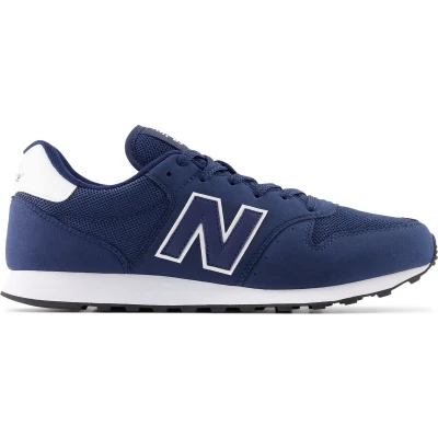 Afbeelding van New Balance 500 Unisex Sneakers laag, Maat: 44, Dark blue Imitatieleer/ textiel