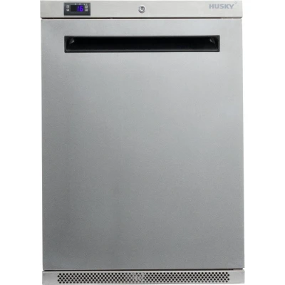 Afbeelding van Koelkast met klapdeur RVS 111 liter (H)84x(B)60,5x(D)58,5