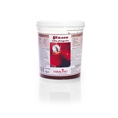 Afbeelding van Saracino Mirror Glaze Aardbei 1kg