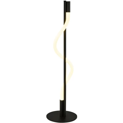 Afbeelding van Searchlight Serpent Tafellamp Ø 15 X 56 Cm 8W Dimbare LED Incl. Zwart En Opaal