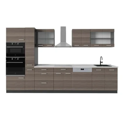 Afbeelding van Vicco Keuken R Line, Edel grijs/antraciet, 350 cm , WB Marmer