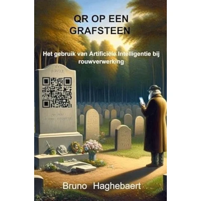 Afbeelding van QR op een grafsteen