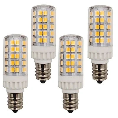 Afbeelding van QLEE Led E12 Kandelaar Lamp 5W Koelkast Licht Vervanging Zout Rock 60W C7 Gloeilamp T2 Plafondverlichting 4 stuks