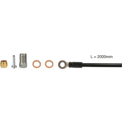 Afbeelding van Remleidingset Elvedes vervanger voor Shimano SM BH90 extra soepel 2 meter met aansluitmateriaal banjo, etc.