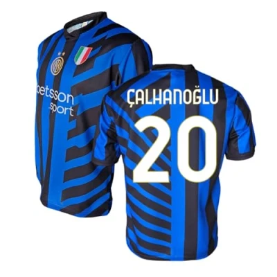 Afbeelding van Inter Official Replica Jersey Home Kit 2024 2025, uniseks, zwart/blauw, L