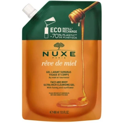 Afbeelding van Nuxe Rêve de Miel Lavant Surgras Gel Eco navulverpakking, 400 ml