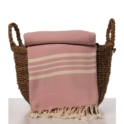Afbeelding van Hamamdoek Krem Sultan XXL Rose Pink van Lalay