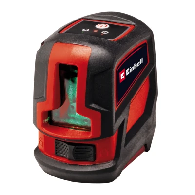 Afbeelding van Einhell Kruislijnlaser TC LL 2 G Werkbereik 16 m Horizontaal &amp; verticaal Nivelleringsbereik 4 Groene laser Incl. in hoogte verstelbare wandhouder praktische opbergtas