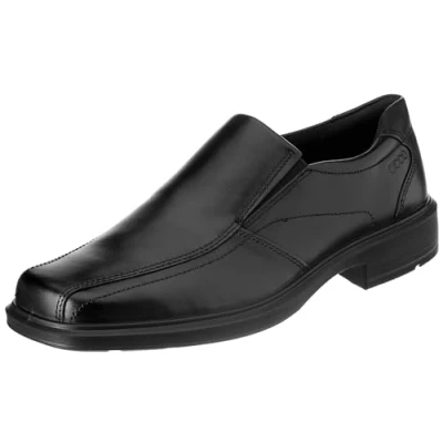 Afbeelding van ECCO Helsinki Classic leren heren instapper Zwart Uitneembare zool Maat 46