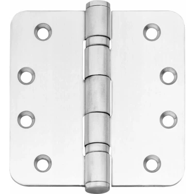 Afbeelding van Intersteel Kogellagerscharnier 102x102x3mm afgerond tot 100 kilo rvs geborsteld Onlinedeurenkopen.nl