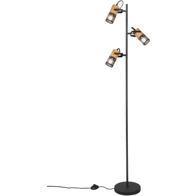 Afbeelding van Trio Leuchten manon Vloerlamp 3 lichts H 150 cm Zwart