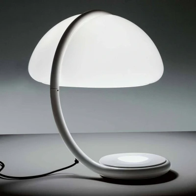 Afbeelding van Martinelli Luce Serpente tafellamp, wit