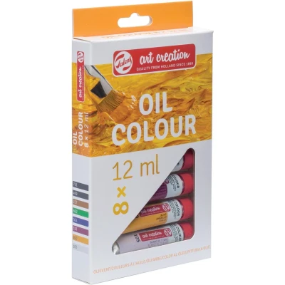 Afbeelding van Talens Art Creation Olieverf Tube Van 12 Ml, Set 8 Tubes In Geassorteerde Kleuren