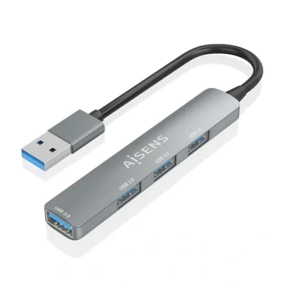 Afbeelding van Hub USB Aisens A106 0859 Grijs (1 Stuks)