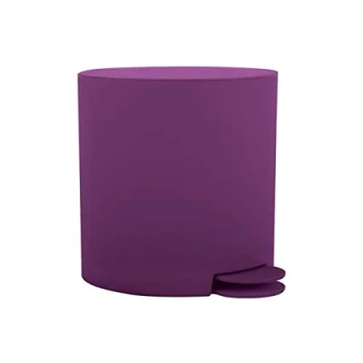 Image de MSV Poubelle à cosmétiques Osaki avec Récipient intérieur Amovible Salle de Bains pédale Boîte ordures 3 litres Violet