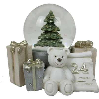 Afbeelding van Kerstversiering DKD Home Decor Hars Beer (11 x 9 cm) (2 Stuks)
