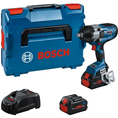 Afbeelding van Bosch Professional GDS 18V 1000 C 06019J8003 Accu draaislagmoeraanzetter 18 V 5.5 Ah Li ion Brushless, Incl. 2 accus, lader, koffer