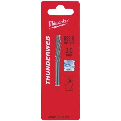 Image de MILWAUKEE 4932352349 THUNDERWEB Mèche à métaux HSS G 3x61x33mm (2 pcs)