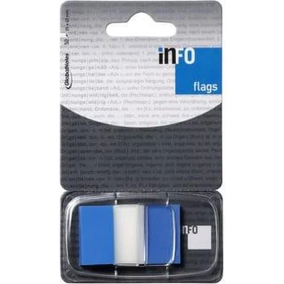 Afbeelding van Info flags 25x43mm blauw blister � 50 stuks