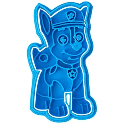 Afbeelding van Cuticuter Paw Patrol uitsteekvorm van kunststof, blauw