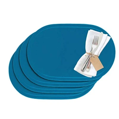 Afbeelding van Westmark Set van 4 placemats, 45,5 x 29 cm, vinyl, blauw/lichtblauw, Saleen collectie: Fun