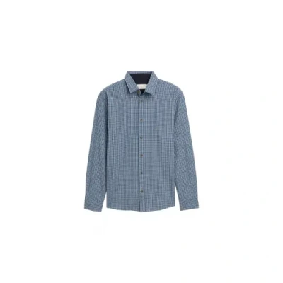 Afbeelding van TOM Tailor Regular FIT MIT Karomuster Overhemd, Heren, Maat: XL, Navy small check