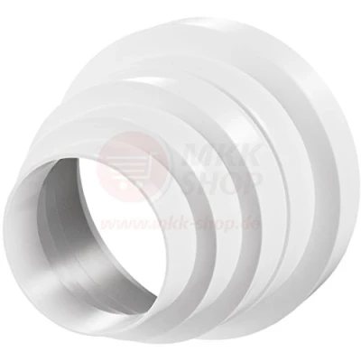 Afbeelding van MKK RKO Ø 80 100 120 125 150 mm verloopstuk overgangsbuis ronde buis ventilatie ventilatiekanaal universeel diameter