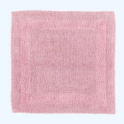 Afbeelding van Homescapes douchemat roze 50x50 cm gemaakt van 100% katoen