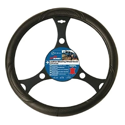 Image de Car Plus Couvre volant PVC universel noir 42 cm