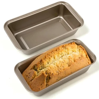 Afbeelding van 2 stuks broodbakvorm 26 x 13 5 cm broodvorm geschikt voor het bakken van verschillende broden ideaal brood, cake, toast en andere zoetigheden