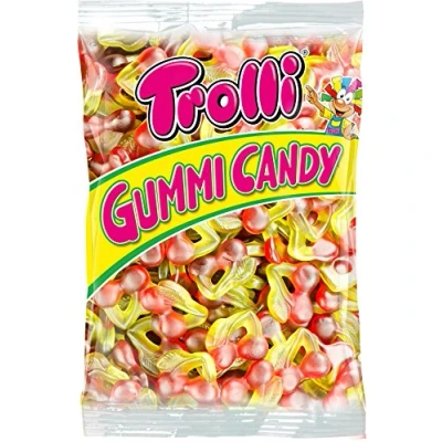 Afbeelding van Trolli kersen 1 kg Snoep Snoepgoed cherries