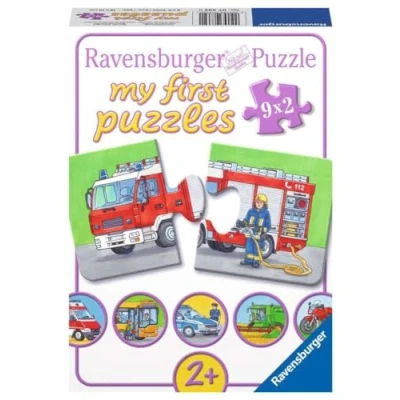 Image de Puzzle Ravensburger Véhicules motorisés, 9x2 pièces