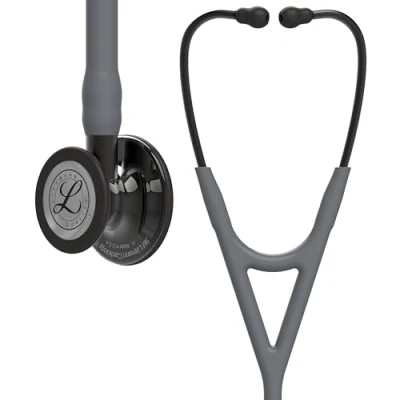 Afbeelding van 3M Littmann Cardiology IV 6238 Diagnostische stethoscoop, grijze slang, glanzende smoke editie, basis en lyre smoke, 69 cm