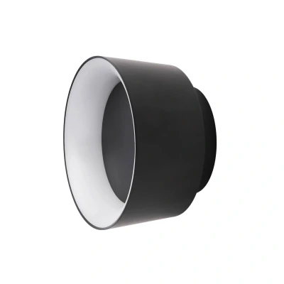 Afbeelding van LOOM DESIGN LED plafondlamp Cookie zwart aluminium Ø 15 cm