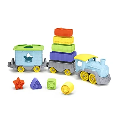 Afbeelding van Green Toys Stack &amp; Sort Train Toy