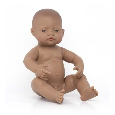 Afbeelding van MINILAND BABYPOP BLOOT LATIJNSE JONGEN 40CM