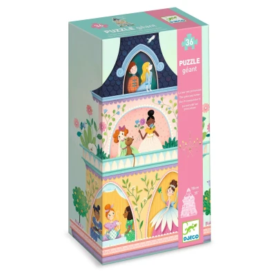 Afbeelding van Djeco puzzel prinsessentoren 36st