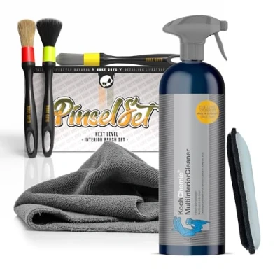 Afbeelding van Koch Chemie Multi Interior Cleaner Auto interieurreinigingsset 750 ml + 3 detailkwasten microvezeldoek microvezelpad Effectieve reiniging van bekleding en