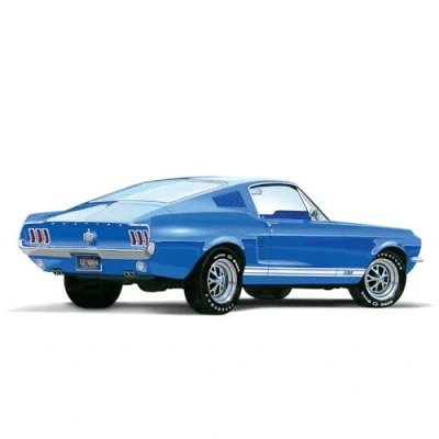Afbeelding van 1:25 AMT 1241 1967 Ford Mustang GT Fastback Amerikaanse Auto Plastic Modelbouwpakket